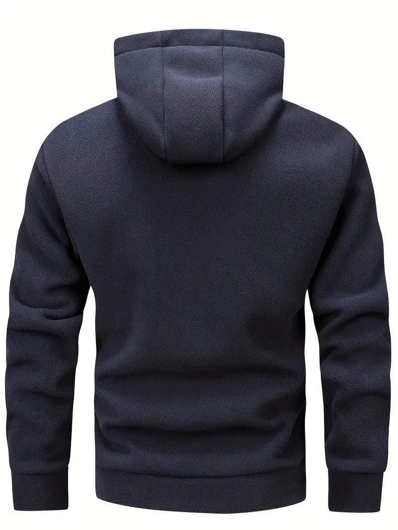 Aubin™ Langärmeliger Kapuzenpullover Mit Reißverschluss Und Taschen