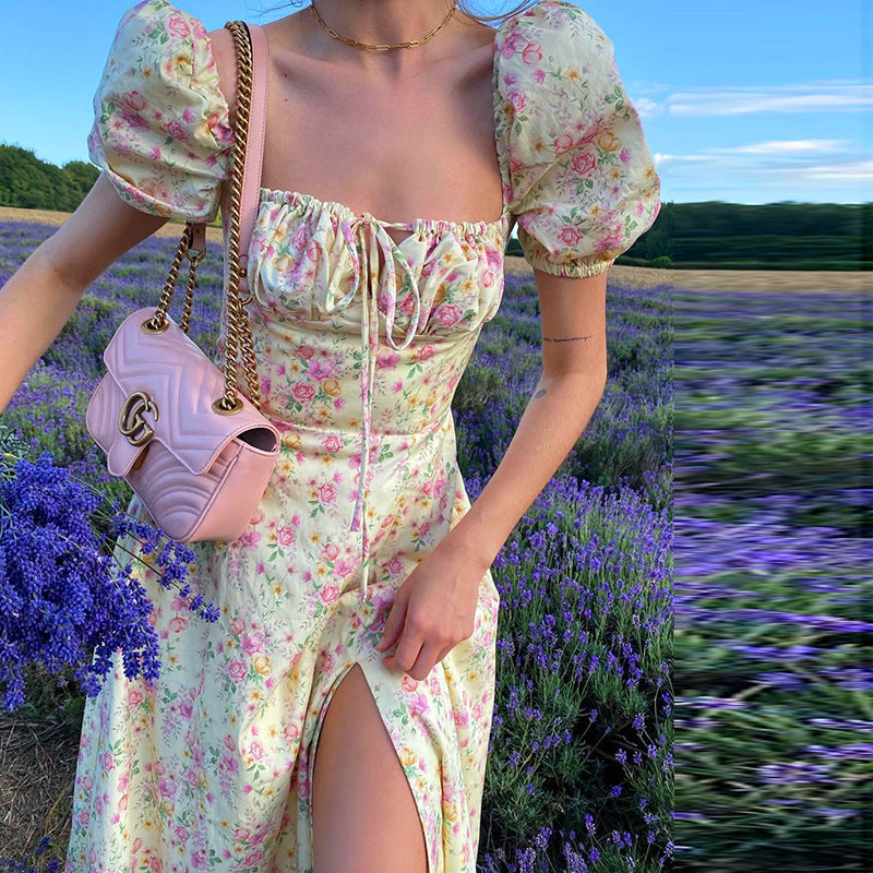 Sommerkleid mit Blumendruck