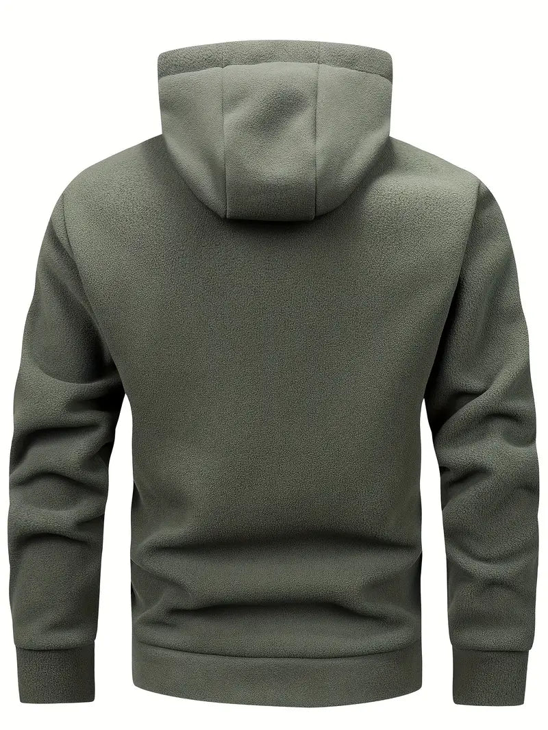 Aubin™ Langärmeliger Kapuzenpullover Mit Reißverschluss Und Taschen