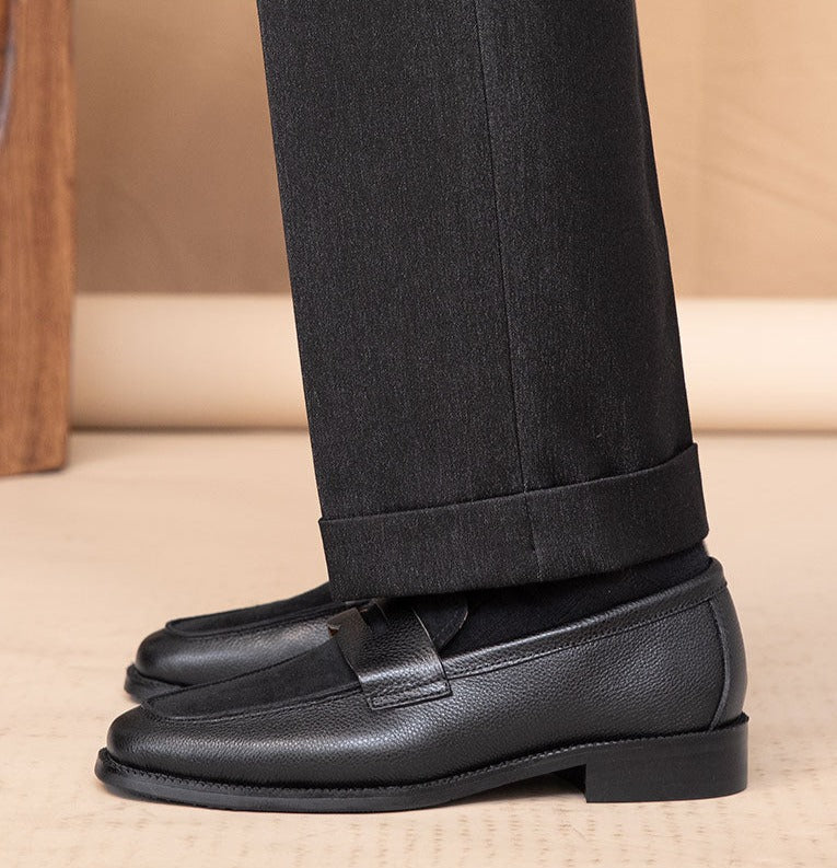 La Roche Penny Loafers aus Wildleder mit Kontrast