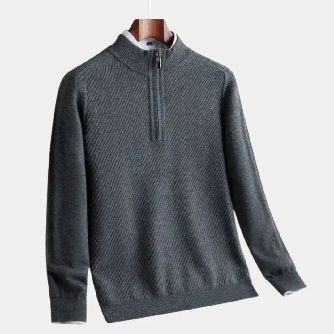 Gestreifter Wollpullover