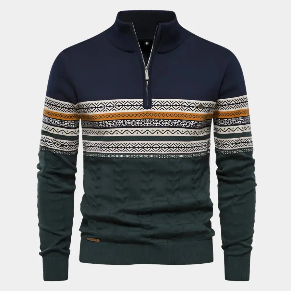 Strickpullover mit Reissverschluss