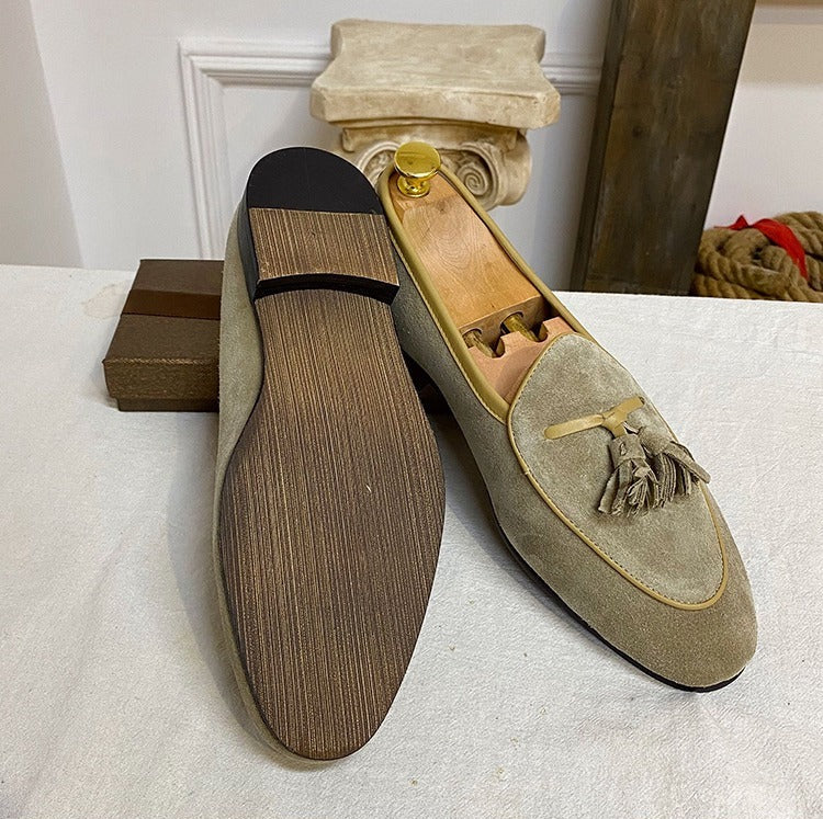 Monte-Carlo Yacht Loafers aus Wildleder mit Quasten