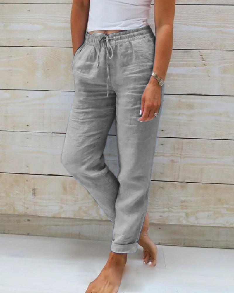 LIVIA™ | Luftige Leinenhose mit Stretch-Komfort