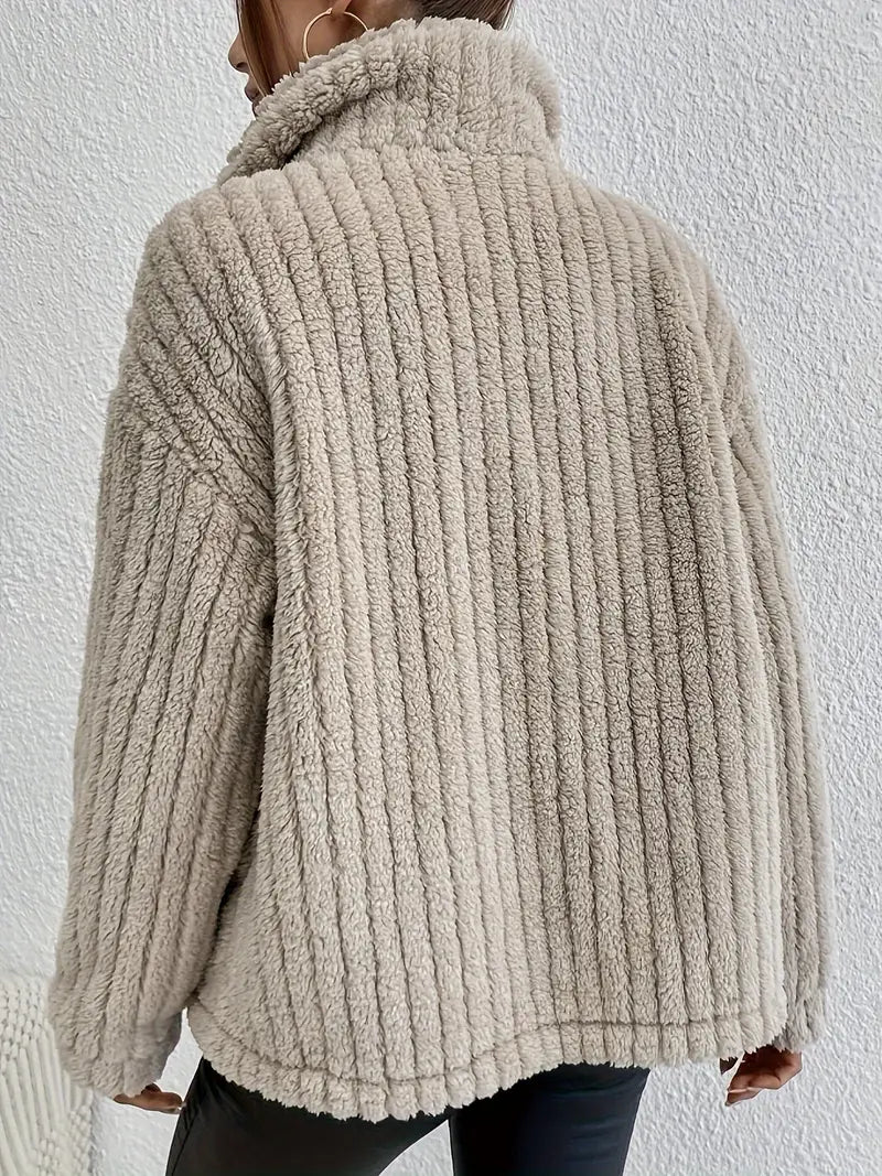 NOVA™ Wendbarer Samtknopf Cardigan