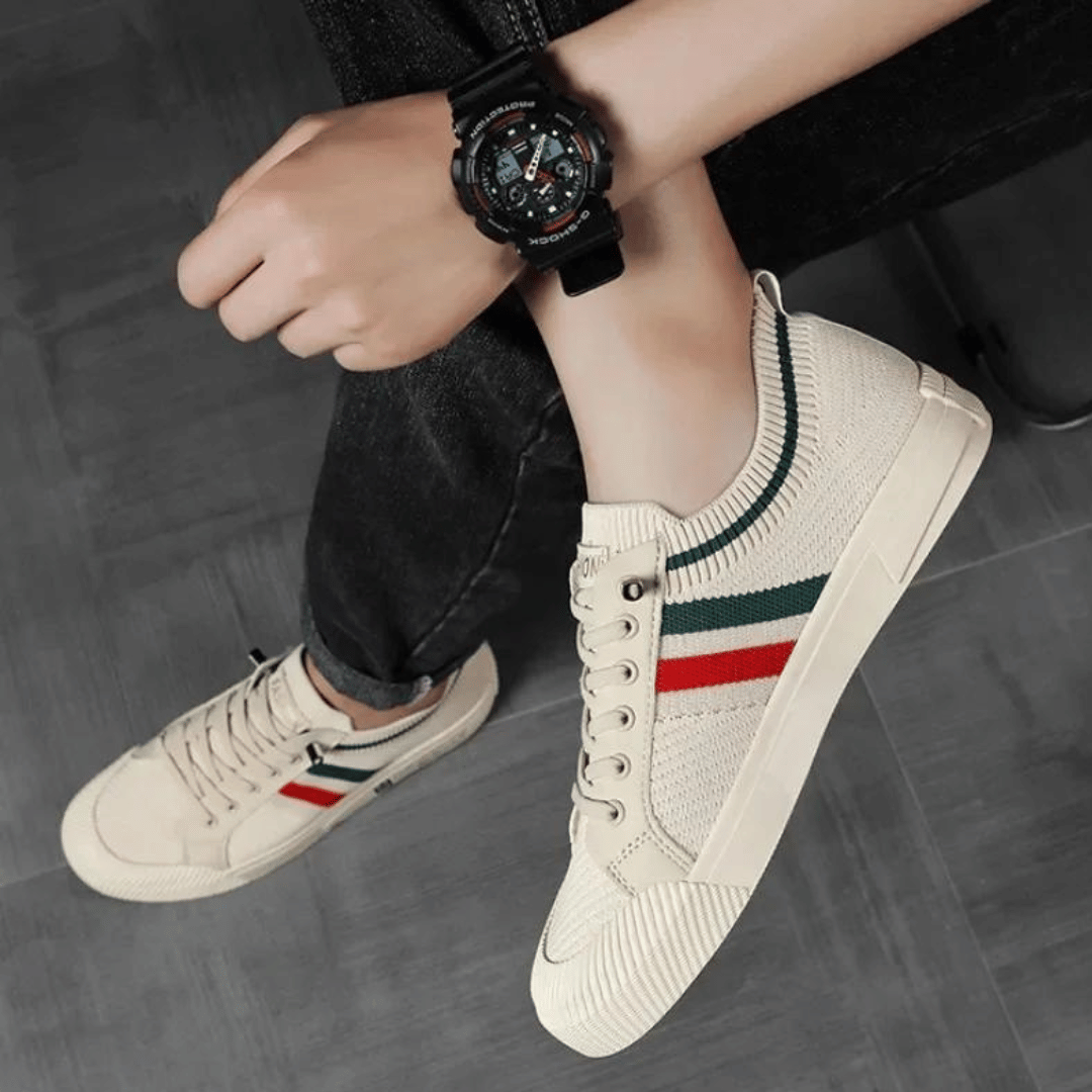 HERBERGER | John Herren Sommer Schnürschuhe aus atmungsaktivem Strickmaterial