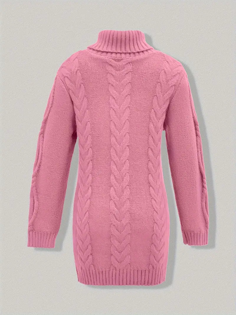 Narda™ Damen Rollkragen Kleid