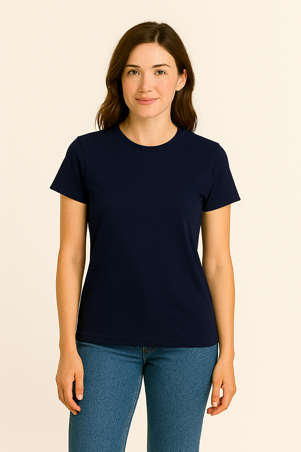 HERBERGER | Damen T-Shirt Baumwolle mit klassischem Schnitt für Freizeit & Stil