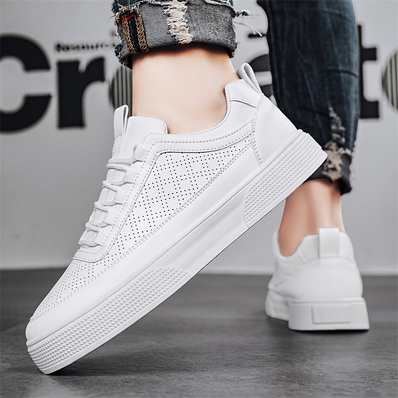HERBERGER | Herren Sneaker Porter in Lederoptik mit luftdurchlässiger Perforation