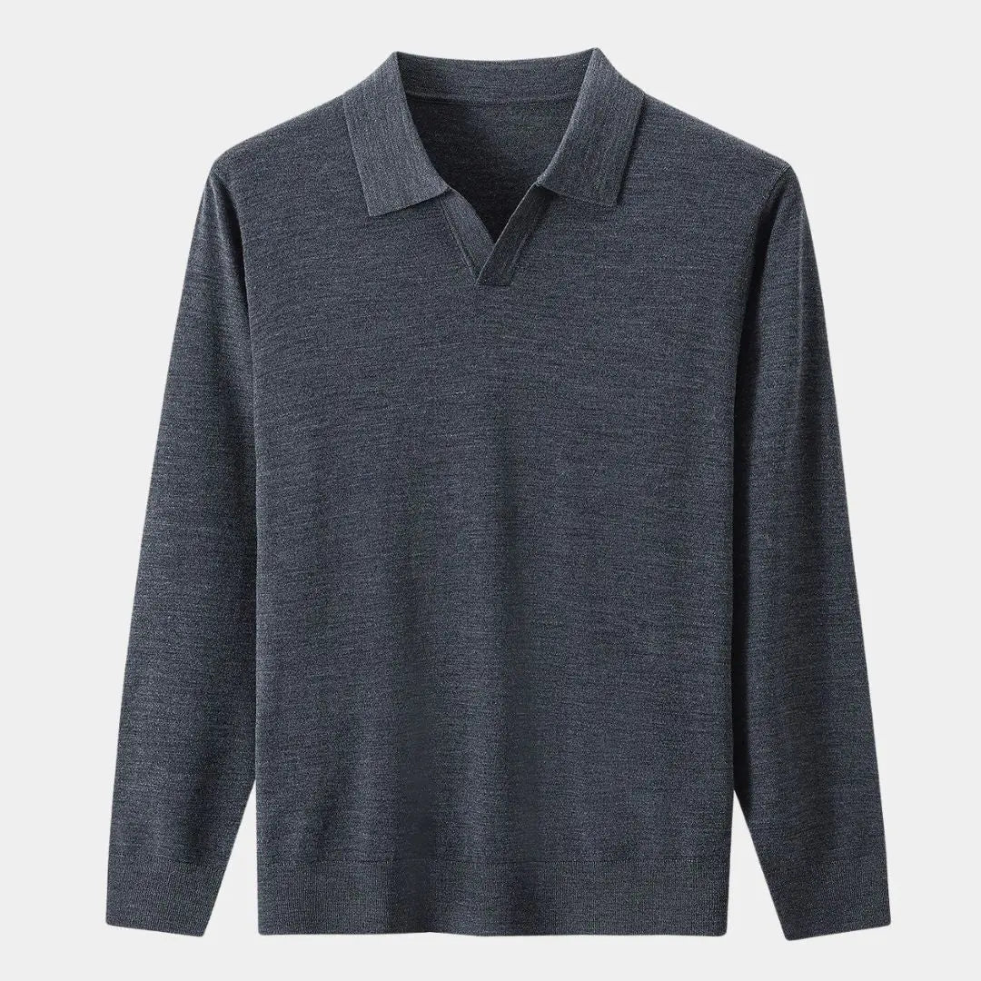 100% Wollstrick Turndown Pullover