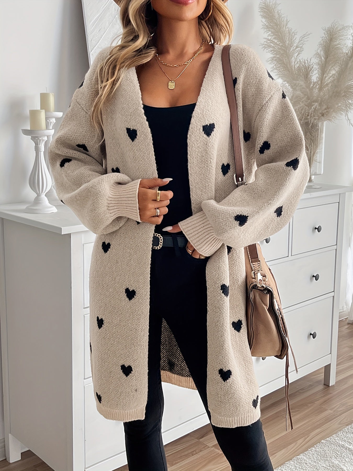 Ava Damen Herz Cardigan