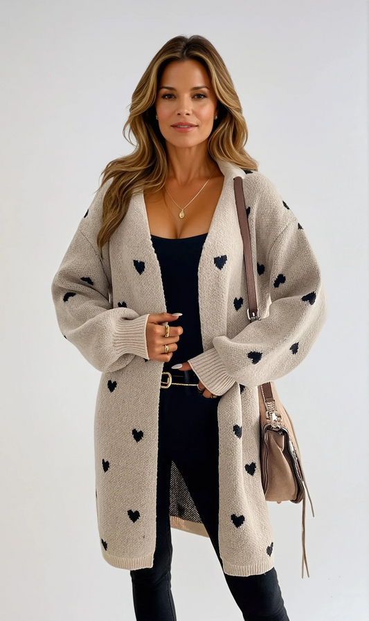 Ava Damen Herz Cardigan