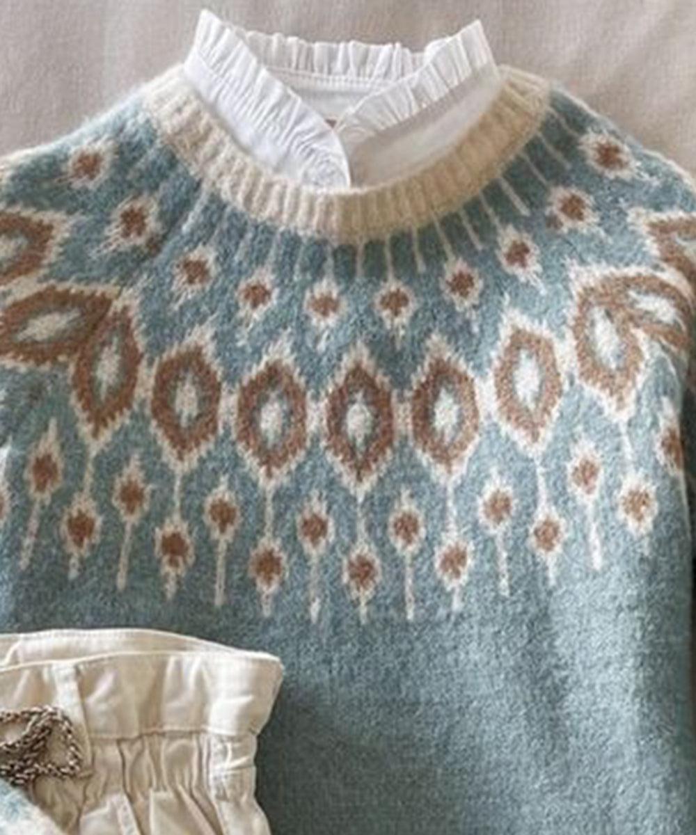 Lichtblau Eleganzpullover