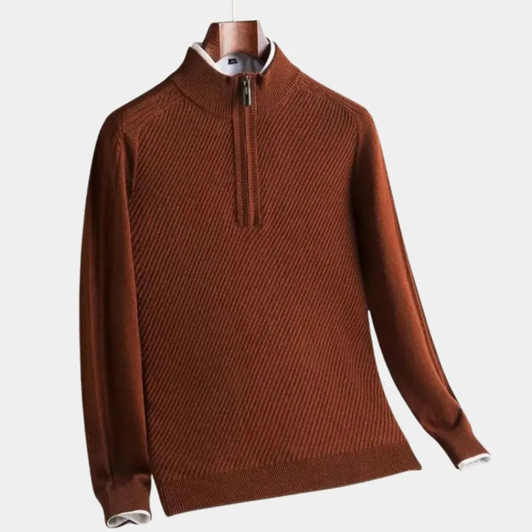 Gestreifter Wollpullover