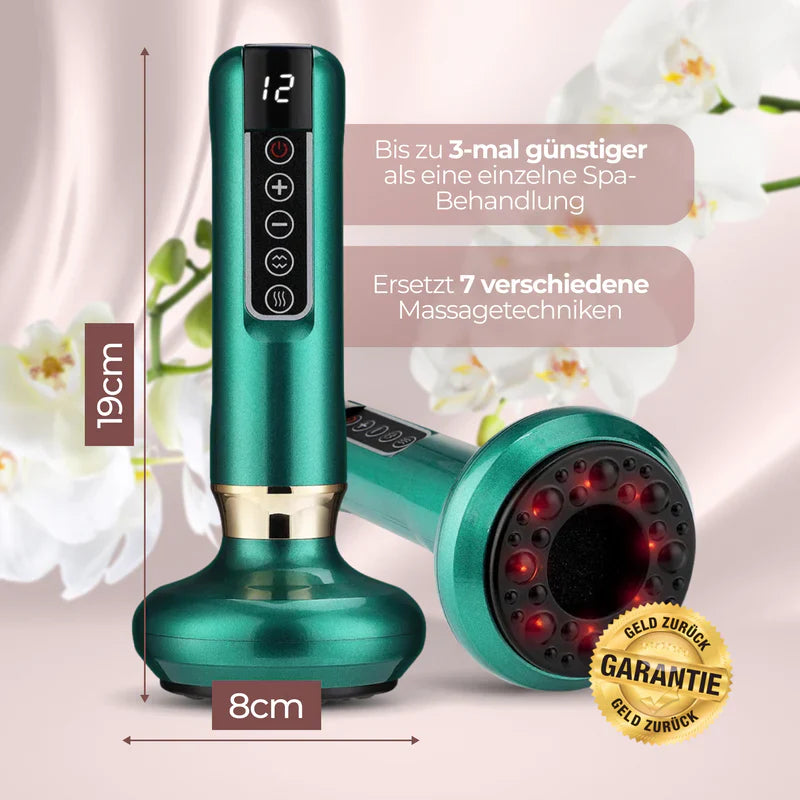 CelluSculpt™ | 4-in-1 Massagegerät mit Schröpfen, Infrarot & Wärme – reduziert Cellulite und Dehnungsstreifen sichtbar