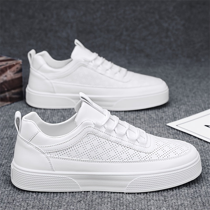 HERBERGER | Herren Sneaker Porter in Lederoptik mit luftdurchlässiger Perforation