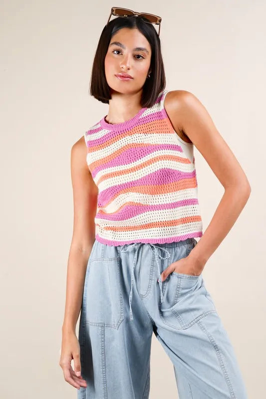 Sommerstreif Damen Top