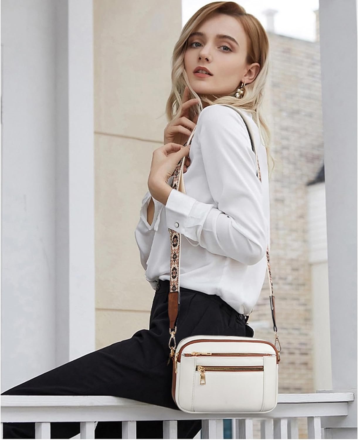 Mila™ Stilvolle Leder Schultertasche