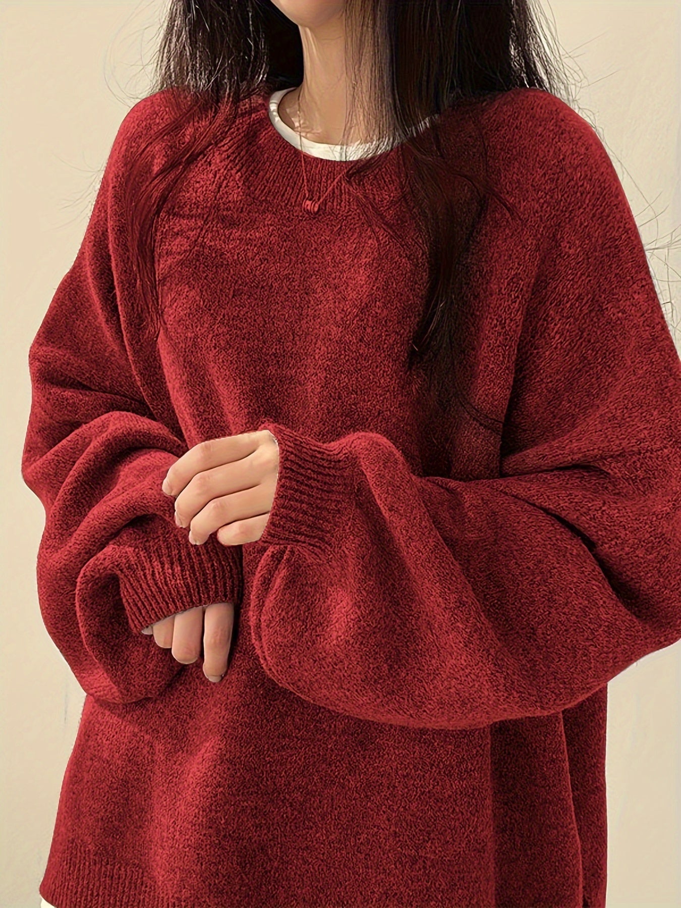 Pearline™ Pullover Mit Rundhalsausschnitt Und Langen Ärmeln
