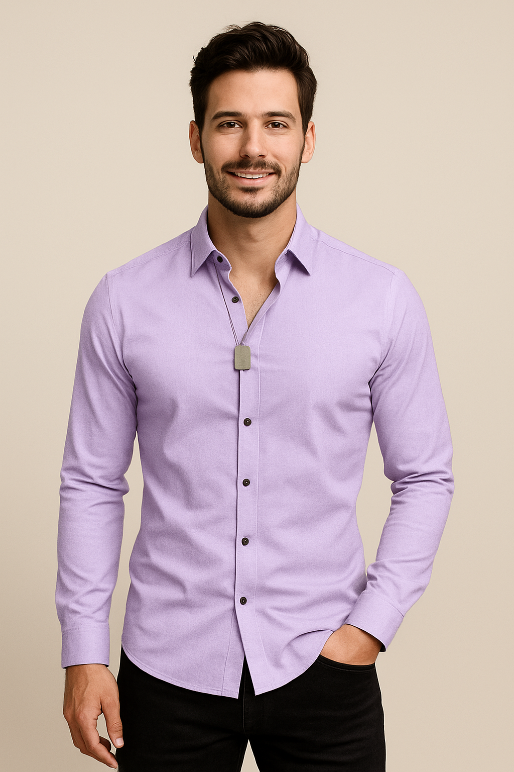 HERBERGER | Herren Langarmhemd mit Stretch für Büro und Alltag