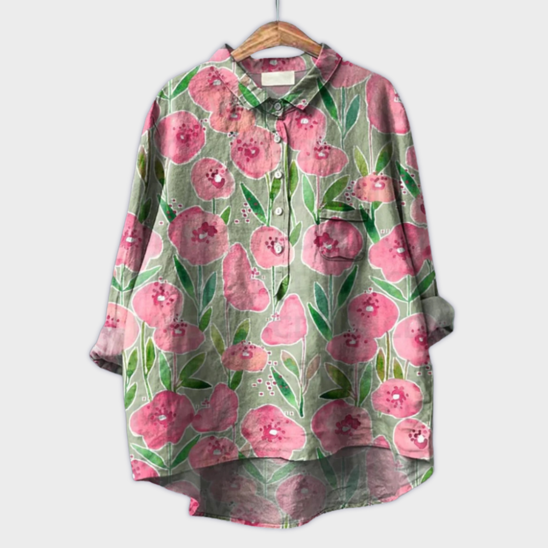 Blütenkunst Bluse