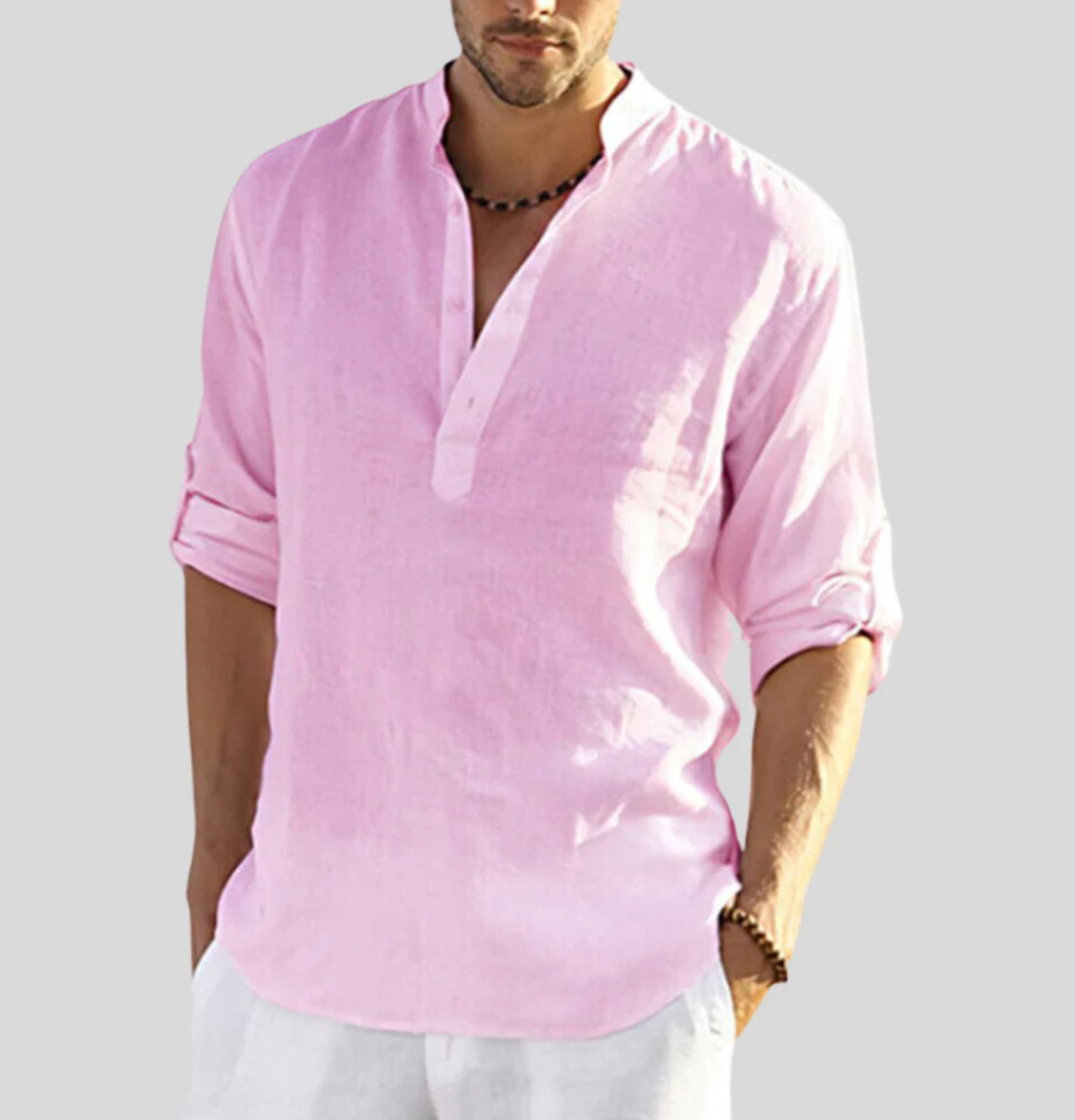 Leinenklar Herren Langarmshirt