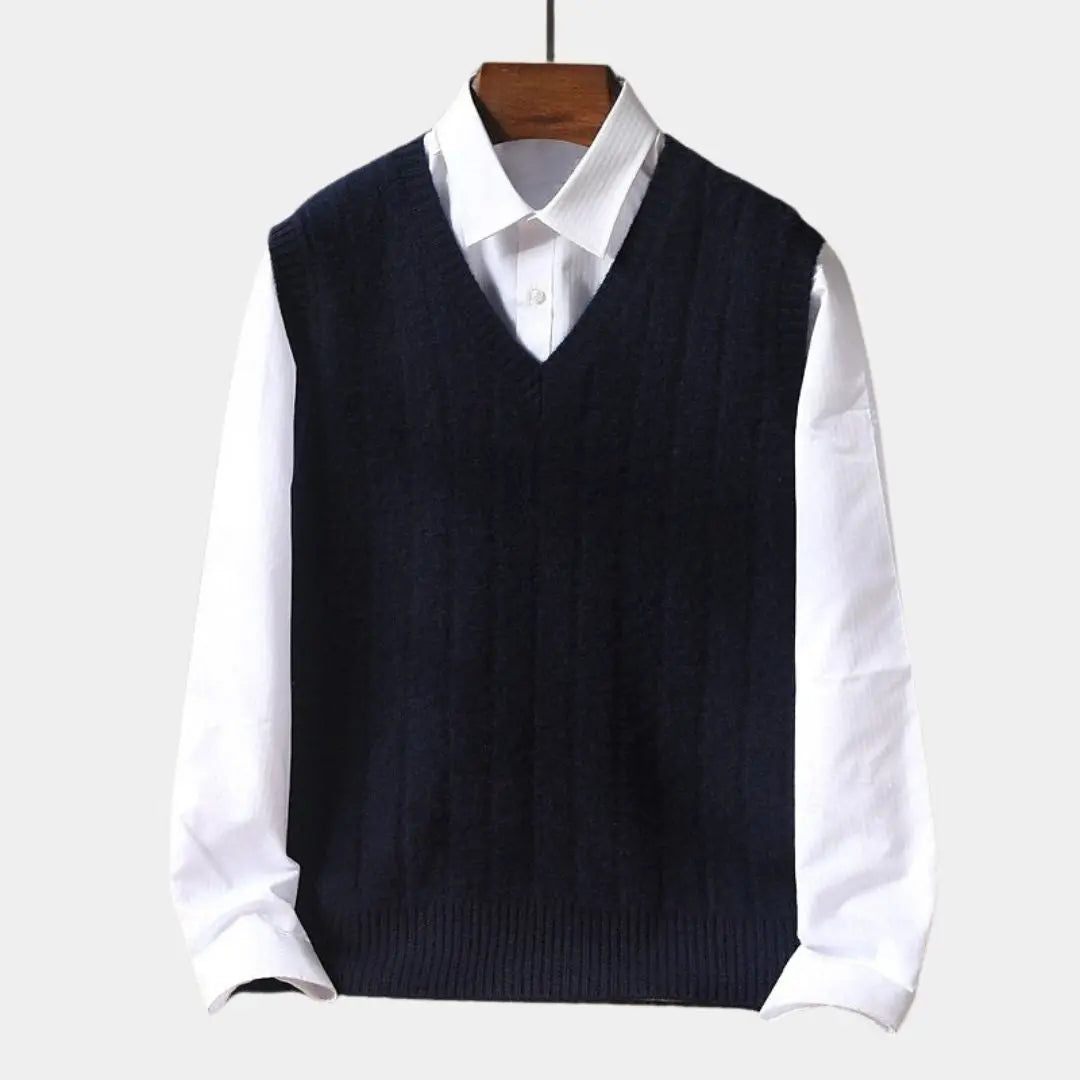 Pullover Weste aus 100% Merinowolle