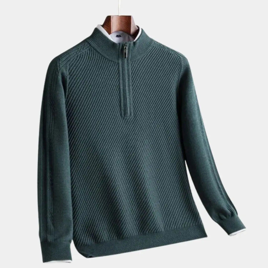 Gestreifter Wollpullover
