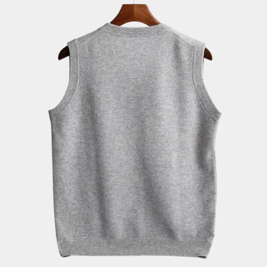 Pulloverweste aus 100% Merinowolle