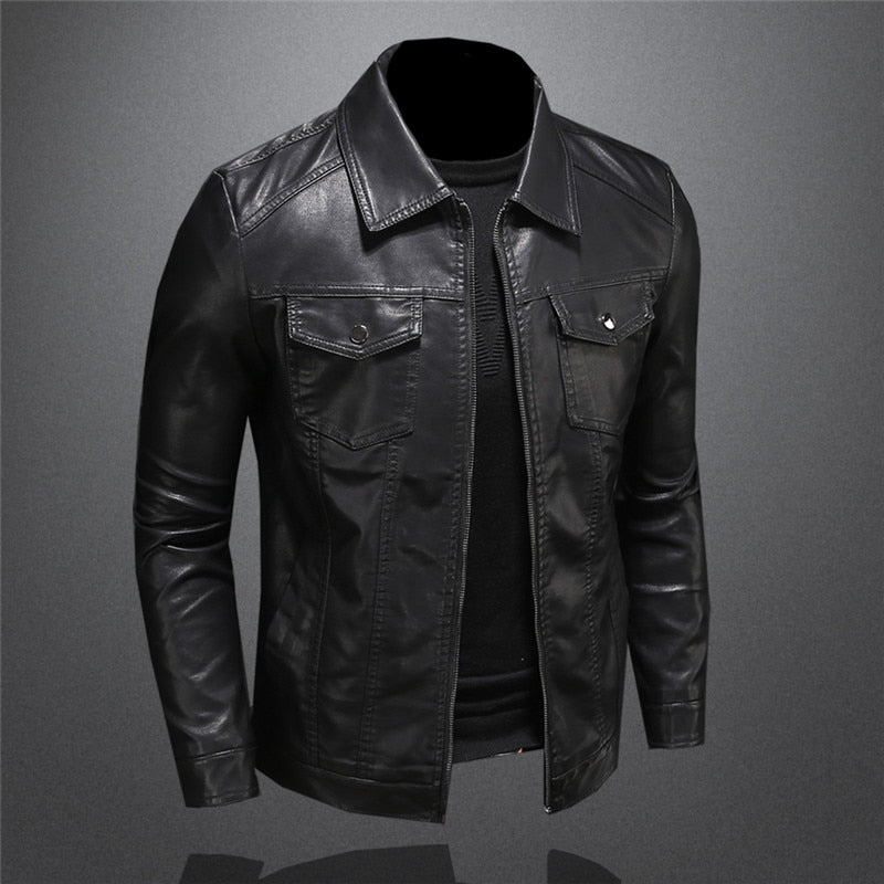 Leder Jacke