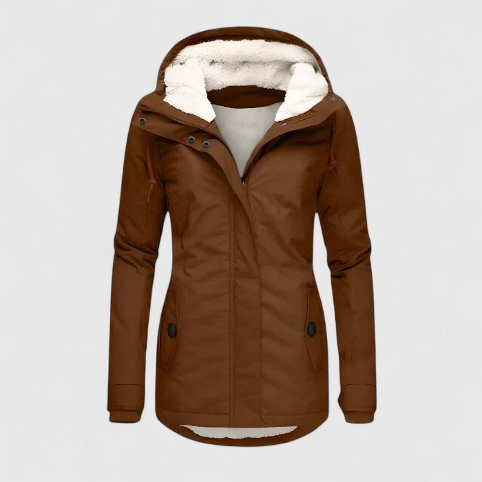 Seravia™ Wasserdichte Winterjacke mit Kapuze