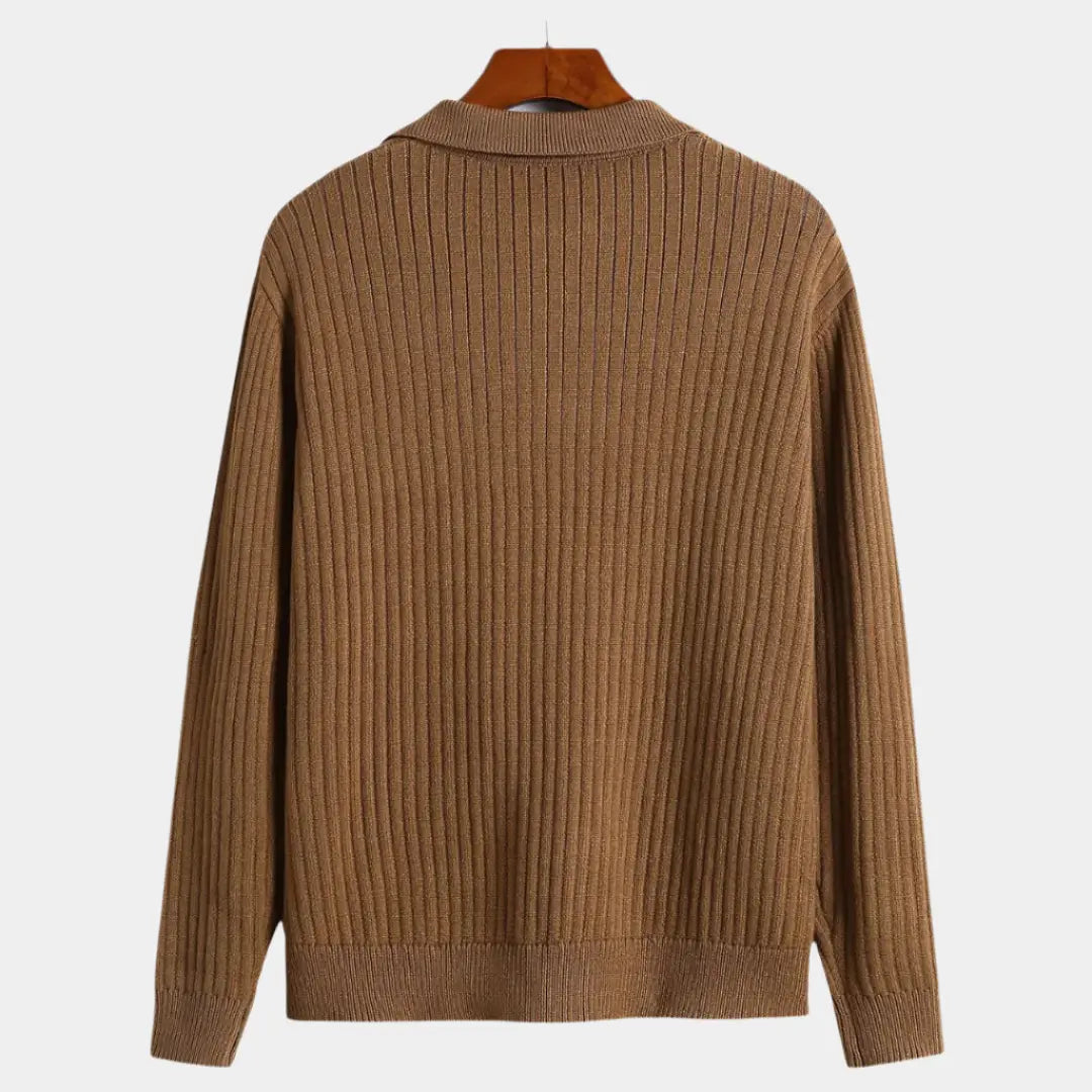 Polopullover mit V-Ausschnitt