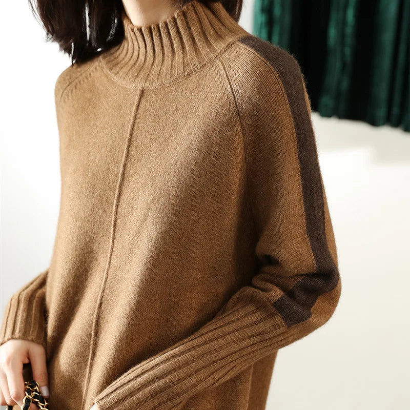 Rollkragenpullover Kleid