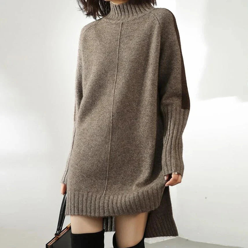 Rollkragenpullover Kleid