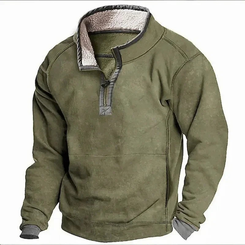 Farley Fleece gefütterter Pullover Mit Reißverschluss