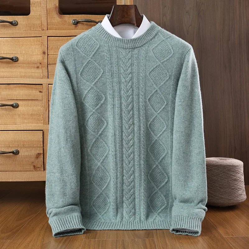 Herren Wollpullover warm und elegant