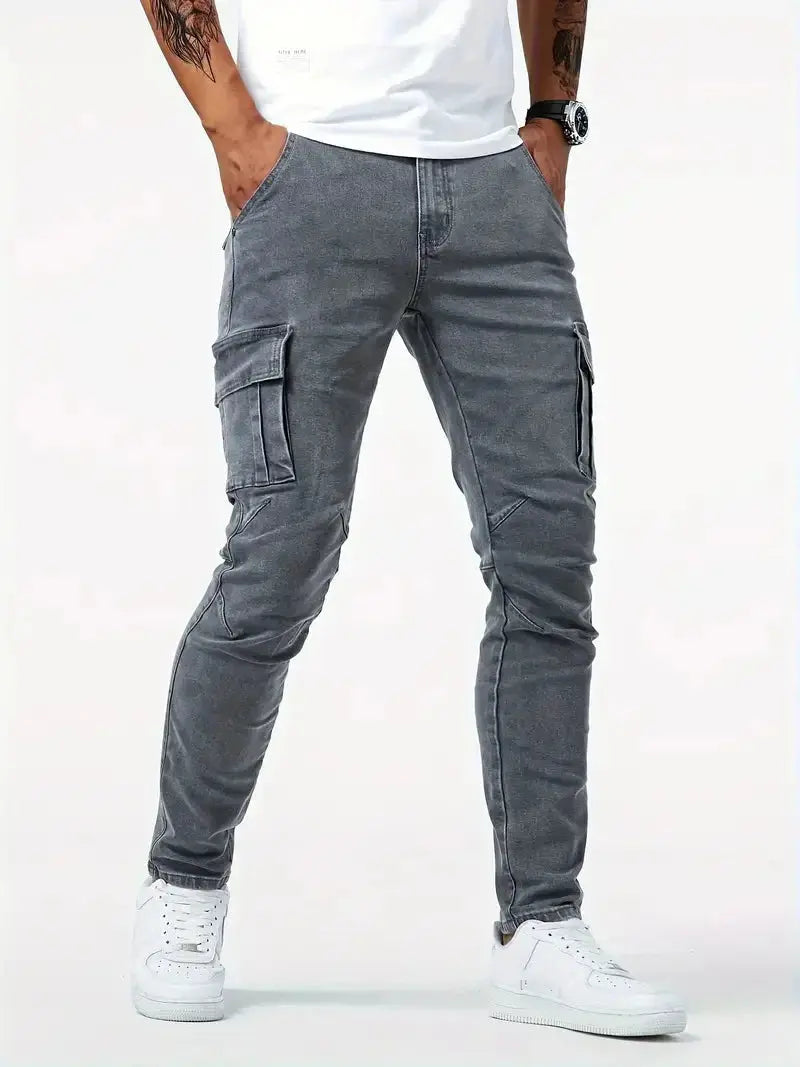 Denim Jeans Cargo Hose