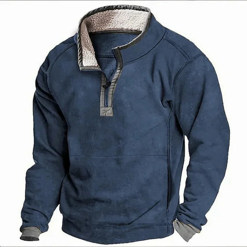Farley Fleece gefütterter Pullover Mit Reißverschluss
