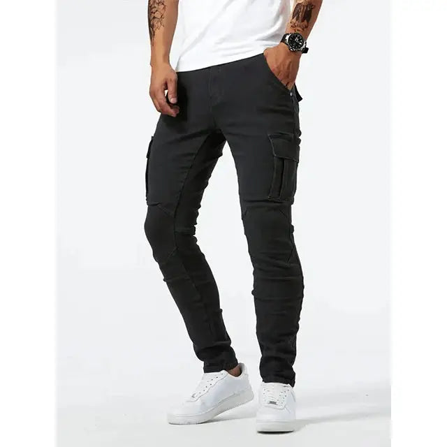 Denim Jeans Cargo Hose