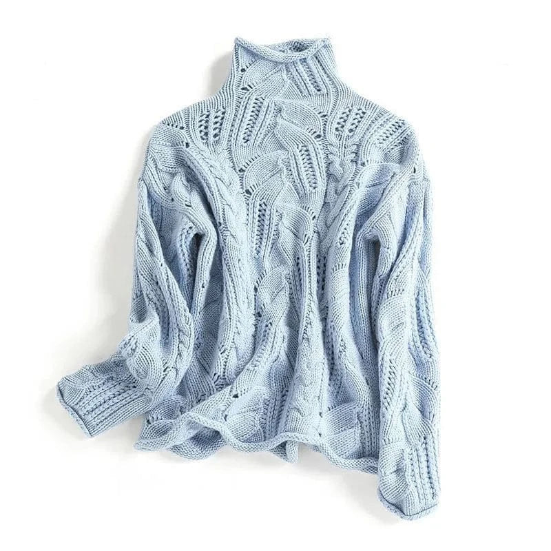 BETTINA™ Rollkragenpullover mit Zopfmuster