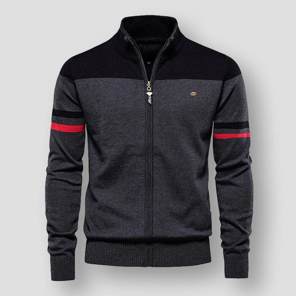 Retro Gestreifte Bomberjacke