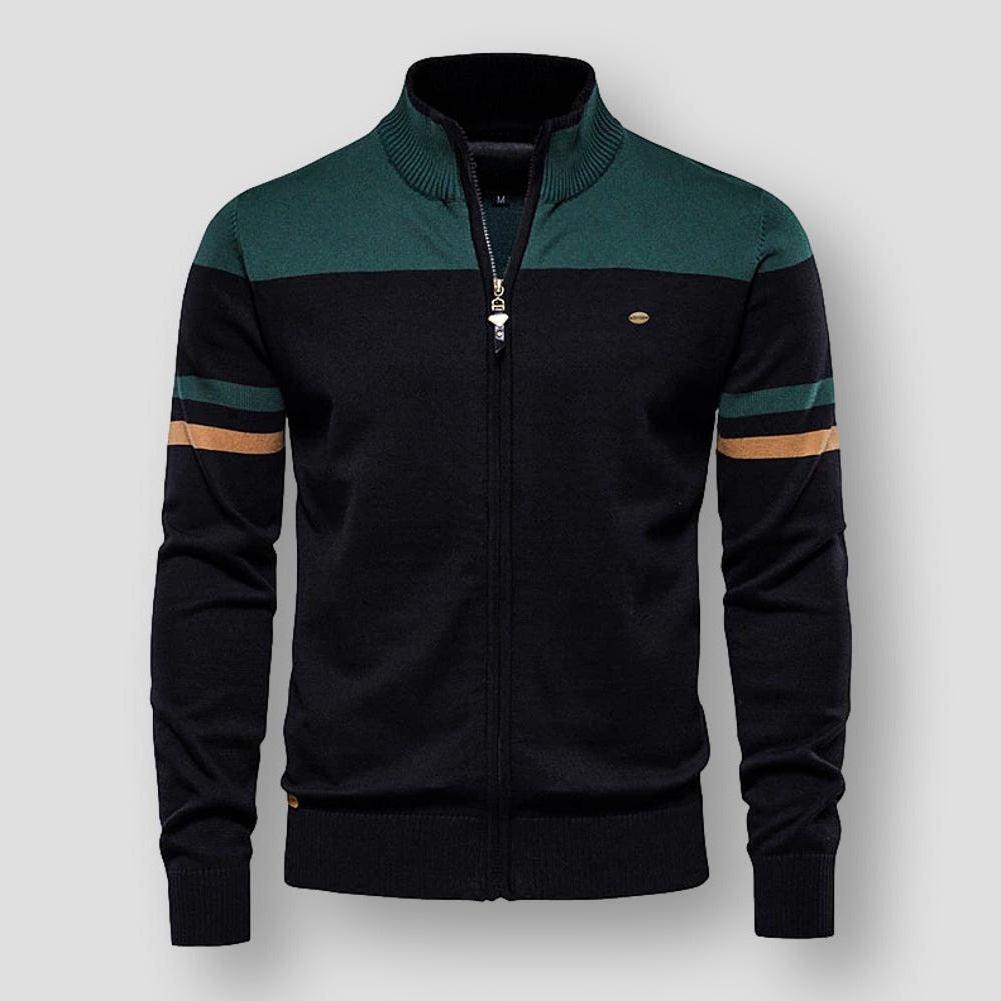 Retro Gestreifte Bomberjacke