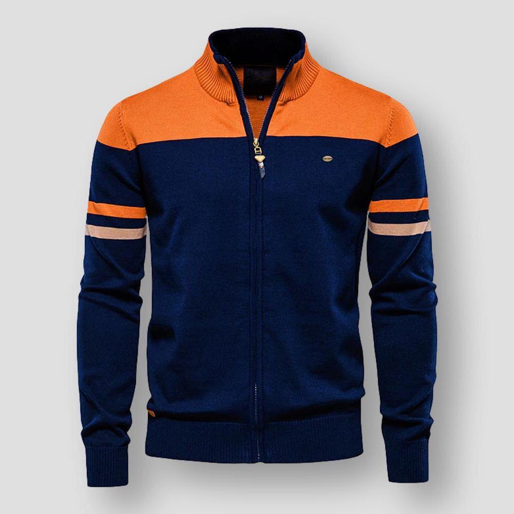 Retro Gestreifte Bomberjacke