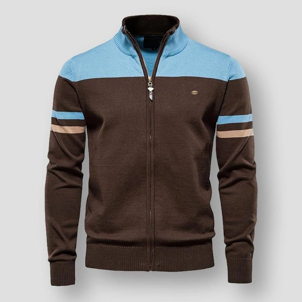 Retro Gestreifte Bomberjacke