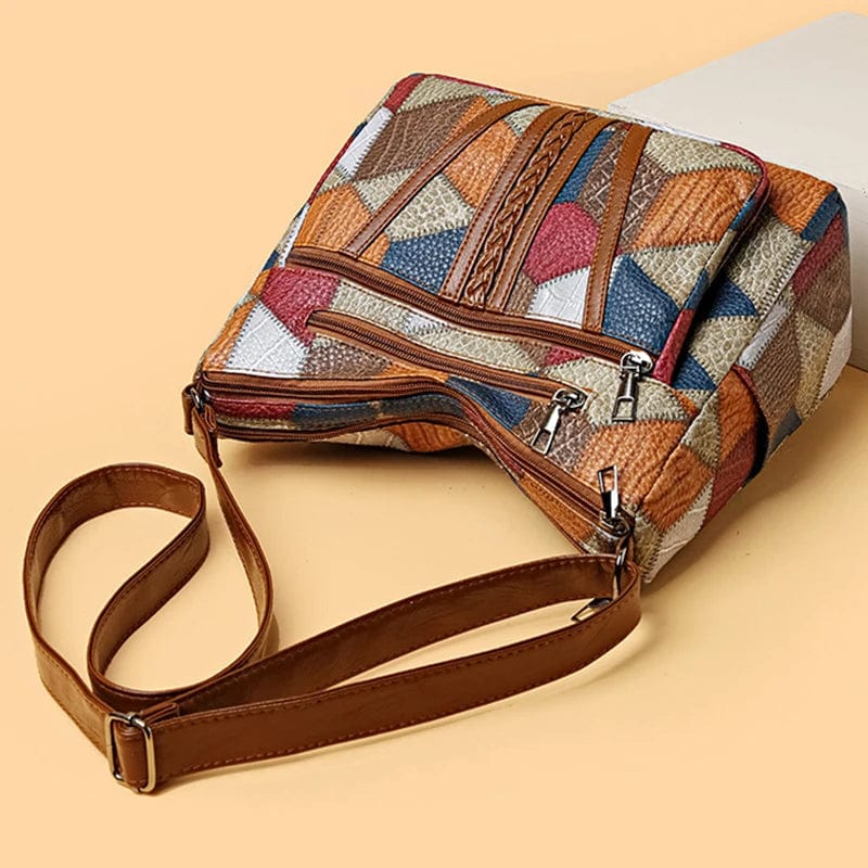 Solara™ Mosaik-Ledertasche