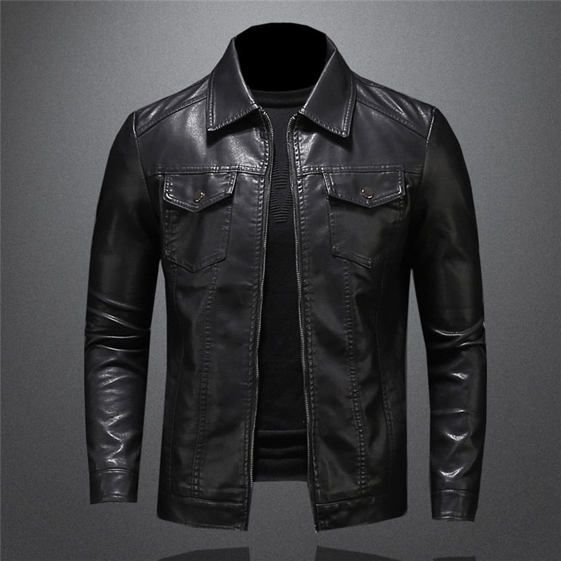 Leder Jacke