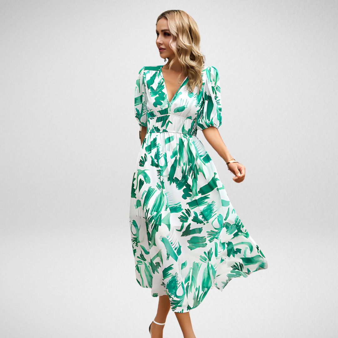 Stella™ Charmantes Kleid mit V-Ausschnitt