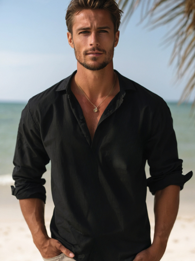 Sommerfaden Herren Langarmshirt
