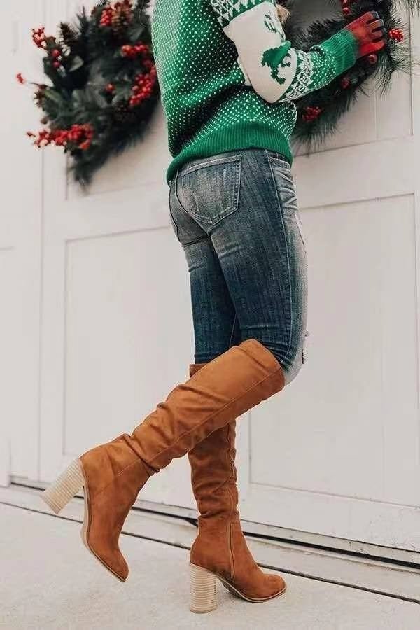 Alexane™ Lange Wildlederstiefel
