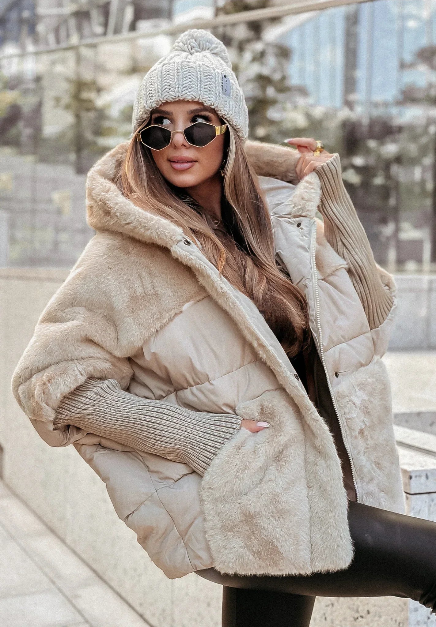 Feminine Daunenjacke
